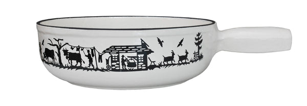 Heidi Cheese Line Zubehör Alpes Caquelon Guss weiss Ø 23 cm