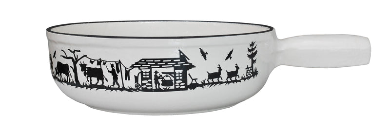 Heidi Cheese Line Zubehör Alpes Caquelon Guss weiss Ø 23 cm