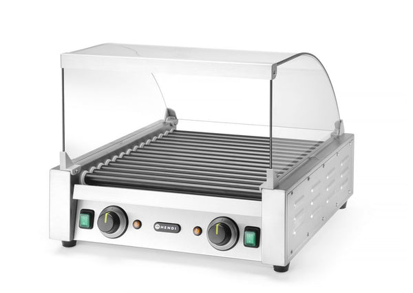 HENDI Glasabdeckung für Rollengrill 14 Rollen (268735), 470x591x250mm