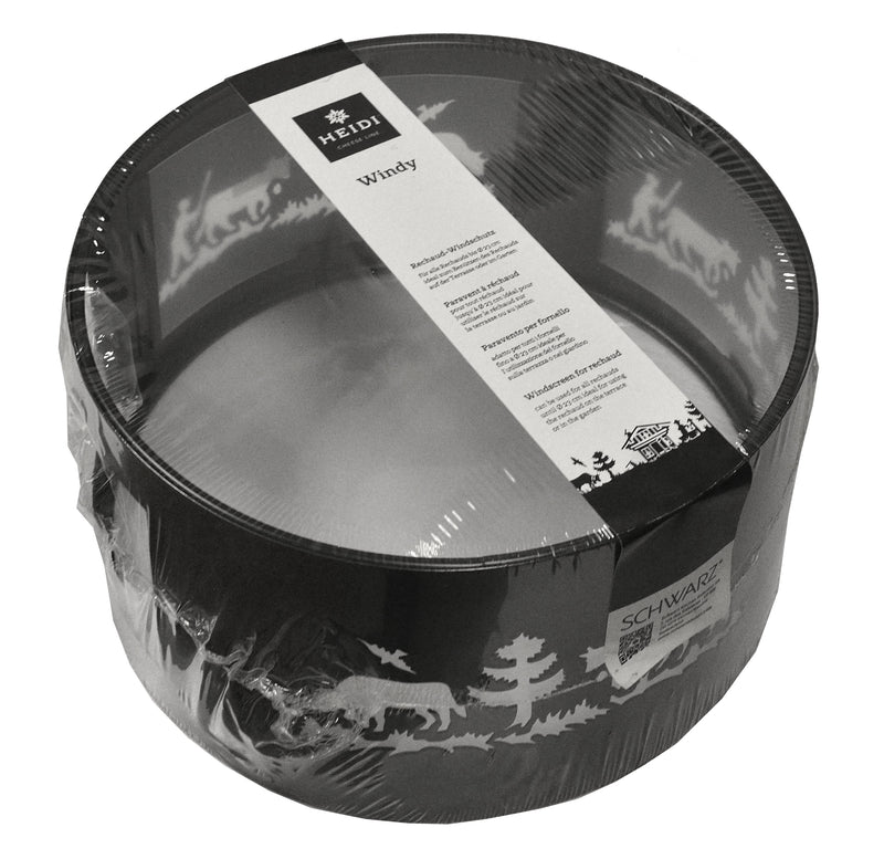 Heidi Cheese Line Zubehör Alpes Windschutz Rechaud weiss bis Ø 23 cm
