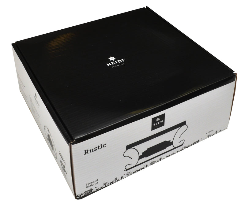 Heidi Cheese Line Zubehör RUSTIC Rechaud schwarz mit Brenner