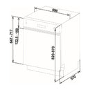 Sharp Geschirrspüler Einbau QW-HX12S47ES, 60 cm