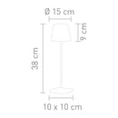 Sompex Tischlampe TROLL 2.0 rot 38cm