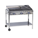 HENDI Gastro-Grill Gas Green Fire 3 Brenner