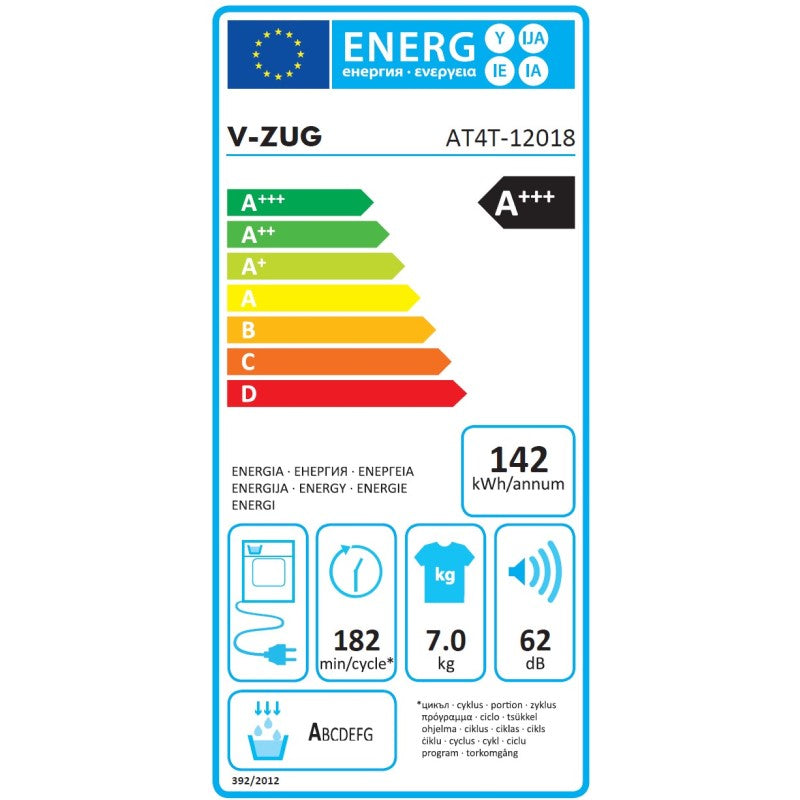 Sèche-linge en V-Train 7kg Adorate Séchage R V4000