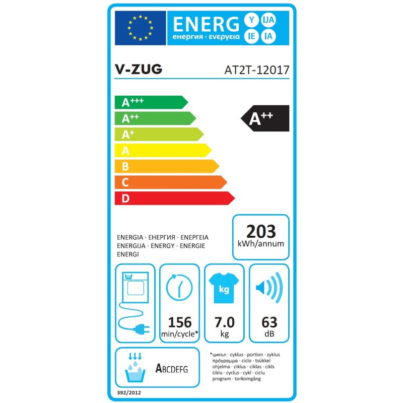 Sèche-linge en V-Train 7kg Adorate Séchage L V2000