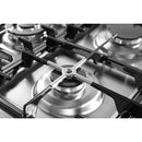 HENDI Gaskocher Gasherd 5-flammig mit Elektrobackofen