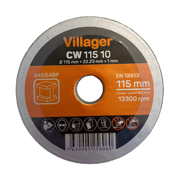 Villager Trennscheibe für Metall 115*1.0 mm, 10 Stk.