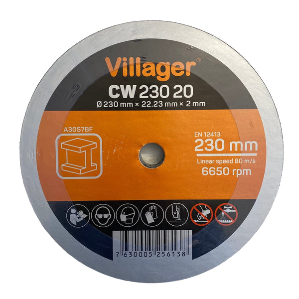 Villager separating disc for metal 230*2.0 mm, 10 pcs.
