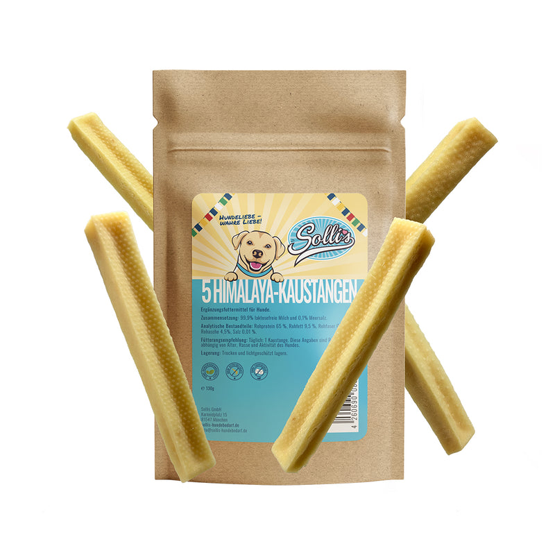 Sollis Dog Feed Solli Snack Dog Himalaya Cheese Caustique 5x Cave Bar XS