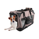 Flamingo Dog Transport Tote Bag pieghevole Alix Taupe M