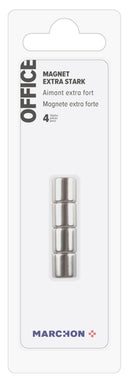 Office Büro / Papeterie Magnete Stahl rund extra stark 4 Stück