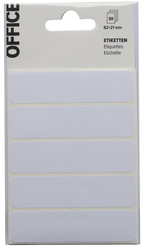 Office Büro / Papeterie Etiketten weiss 82x21mm 30 Stück