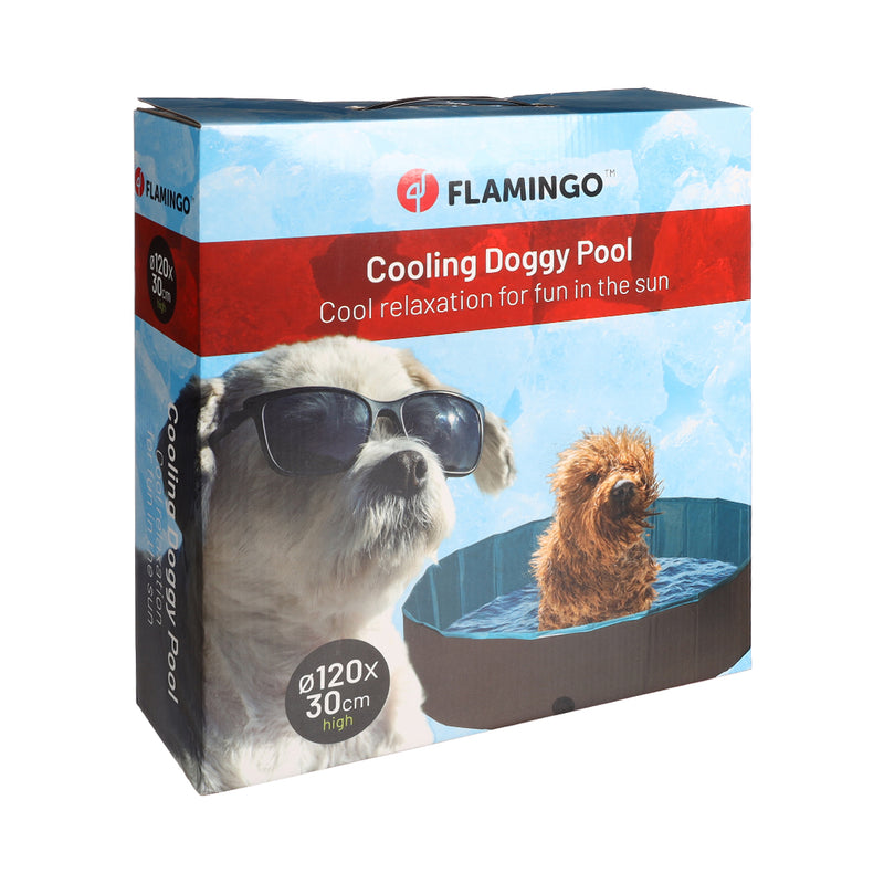 Flamingo Dog a casa piscina schizzo intorno a Ø 120 cm