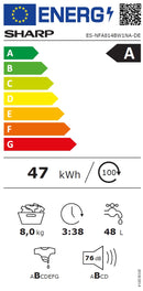 Sharp Waschturm Set 8kg, WB8AA3, A/C