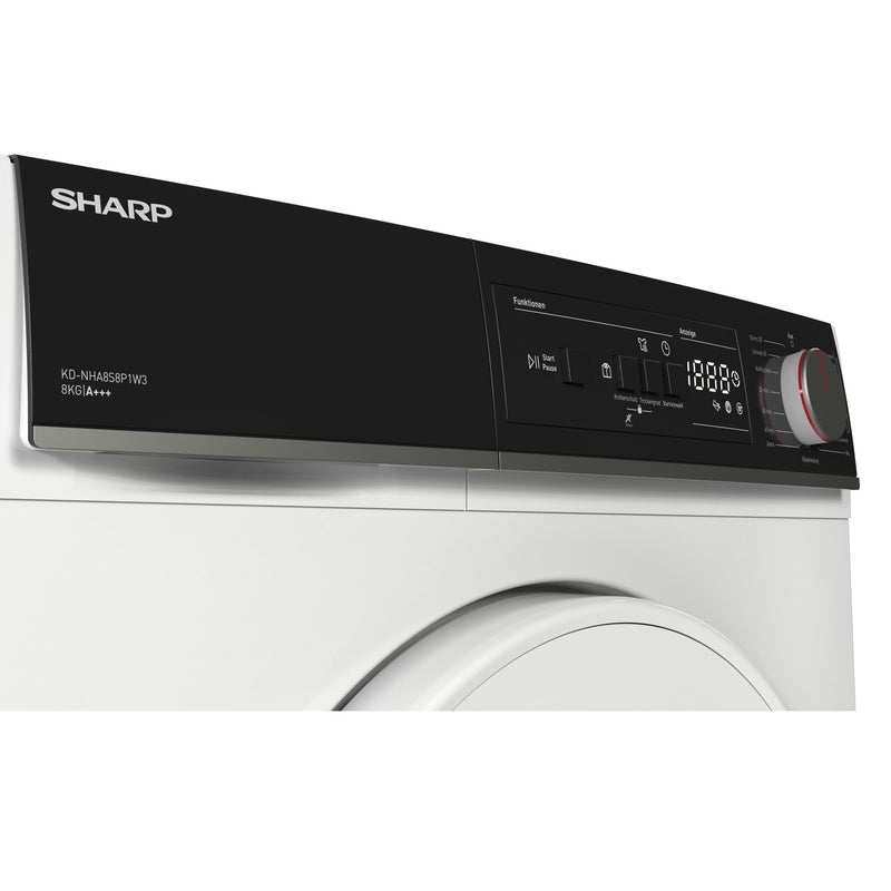 Sharp Lieze dryer 8kg KD-NHA8S8P1W3-DE, A +++