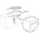 Sharp Kochherd Set Backofen und Cerankochfeld, Einbau, K-62DX19IM1-EU