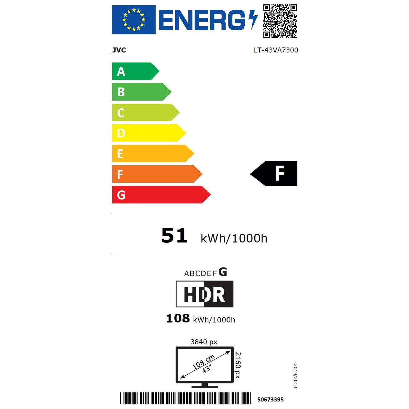 JVC TV 43 Zoll, UHD, LT-43VA7300