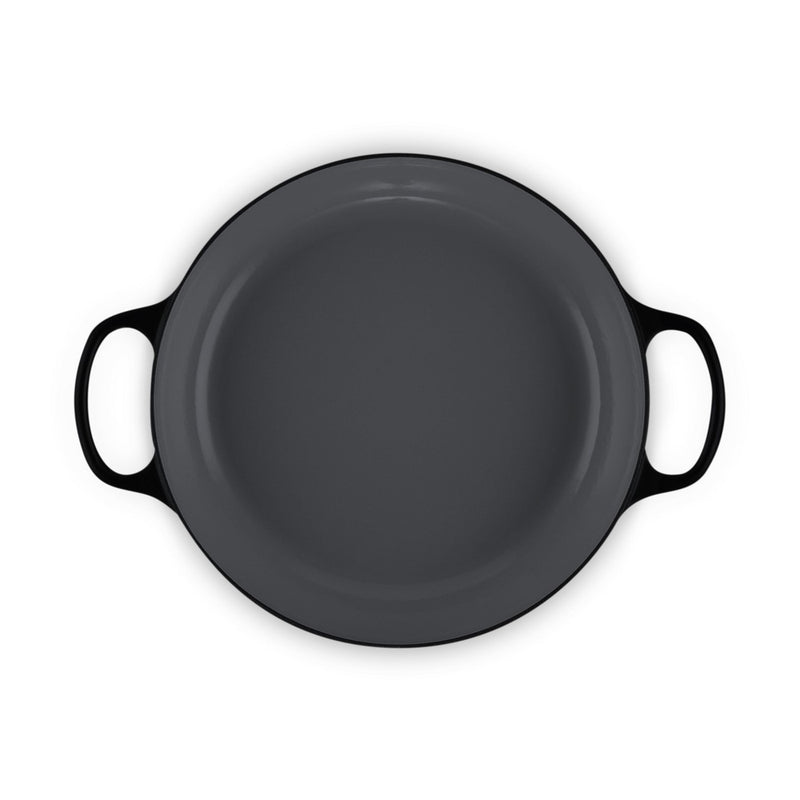 Le Creuset Pfanne Signature Gusseisen-Gourmet-Topf, Ø 30cm, Schwarz matt