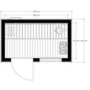 SPC Sauna Mia 3 Personen