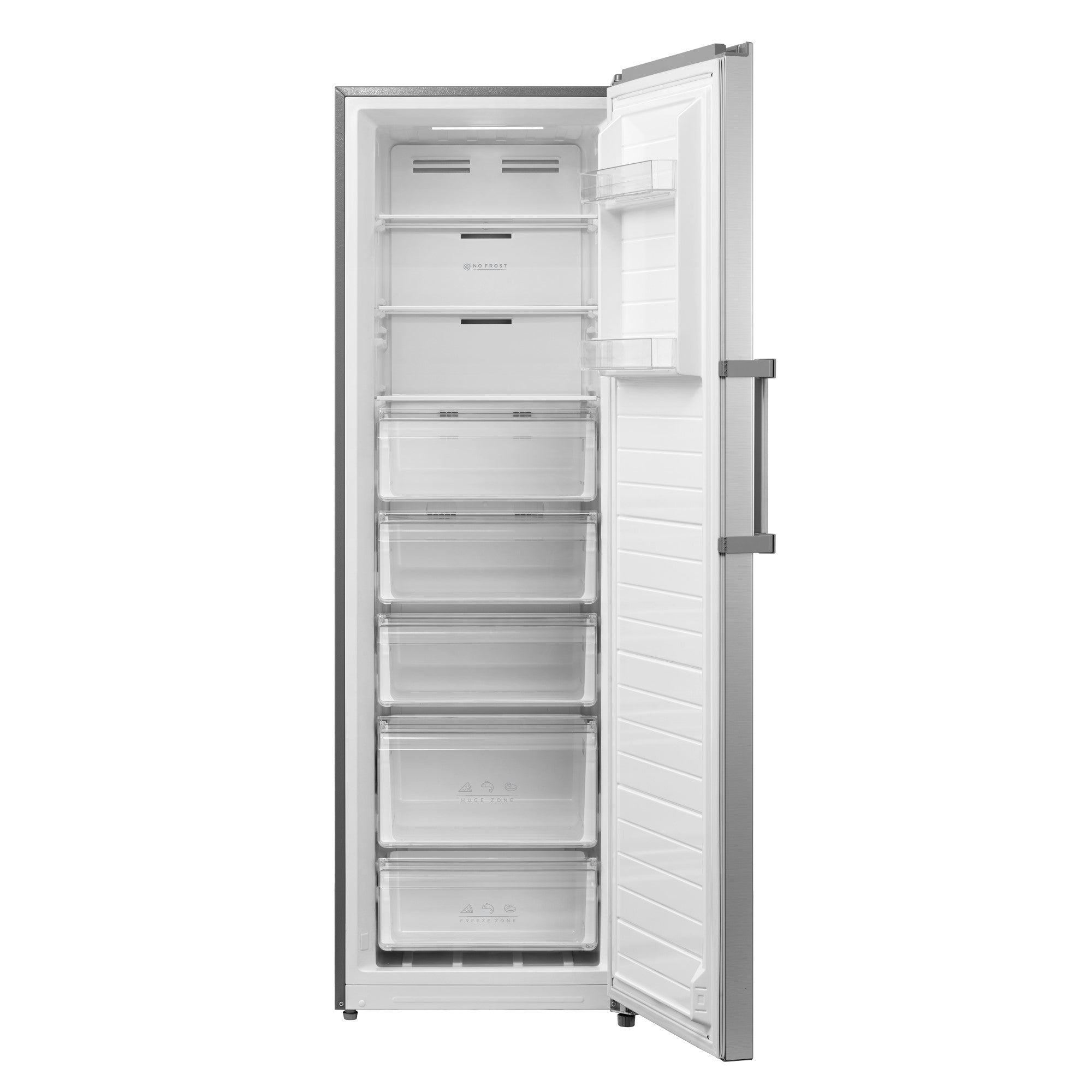 SPC Gefrierschrank H-GS3474-2, INOX, 272 L, C-Klasse, NoFrost