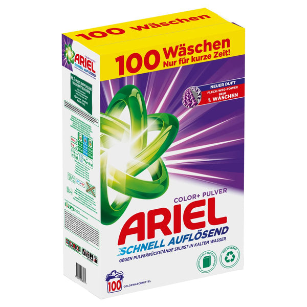 Couleur de poudre de détergent Ariel 6 kg - 100wl