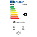 SIBIR Kühl- / Gefrierkombination OT23010BL, 229 Liter