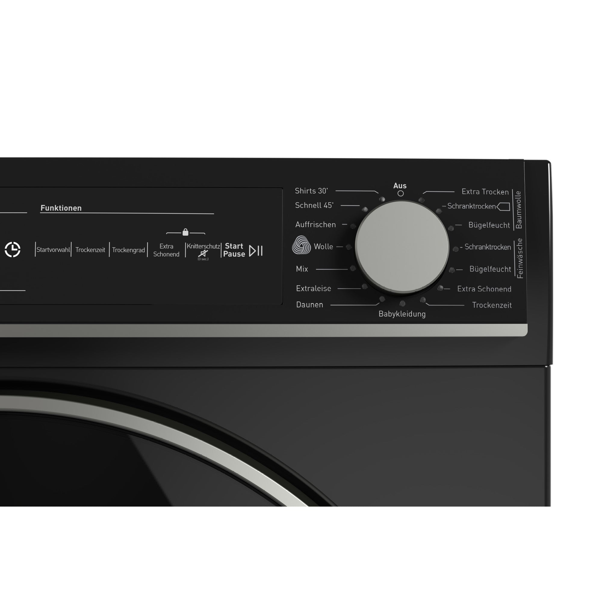 Sharp Wäschetrockner 9kg, KD-NHH9S9GB3-CH, C, schwarz