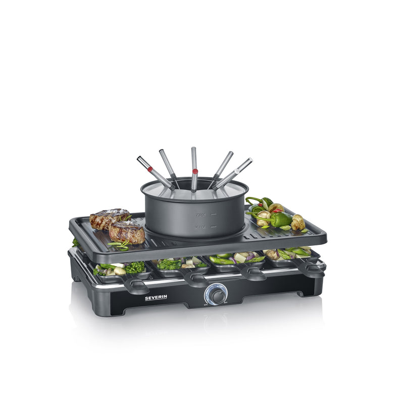 Severin Raclette Oven avec wagon de la station de fondue RG2347