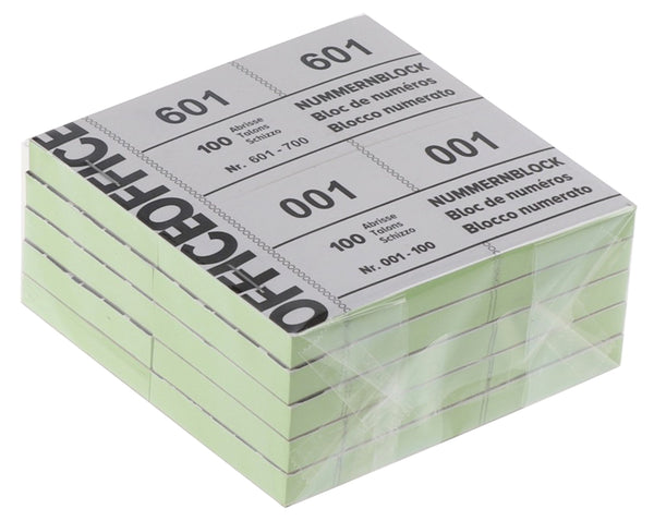 Office Büro / Papeterie Nummernblöcke 1-1000 10 Stück assortiert