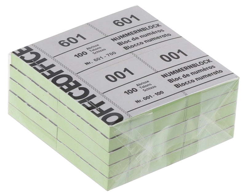 Office Büro / Papeterie Nummernblöcke 1-1000 10 Stück assortiert