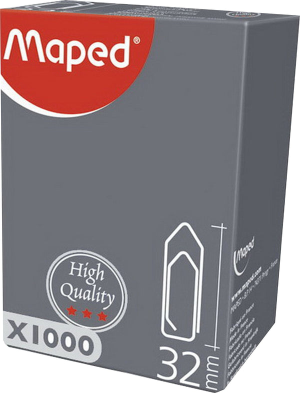 Maped Büro / Papeterie Büroklammer metallfarbig 32mm 1000 Stück