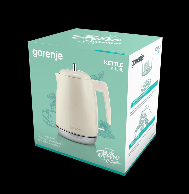 Collezione retrò beige di Gorenje Kettle 1.7l