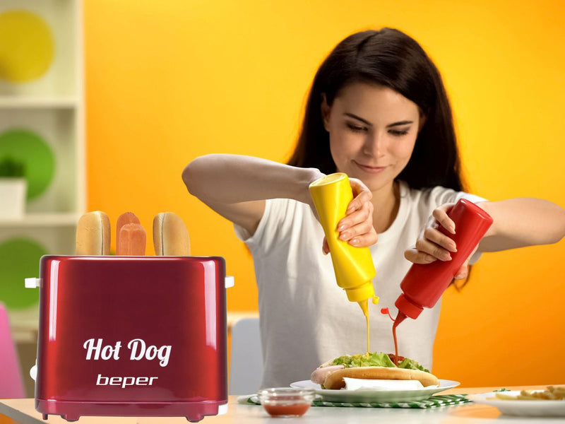 beper Hot Dog Maker 2er rot, BT150Y