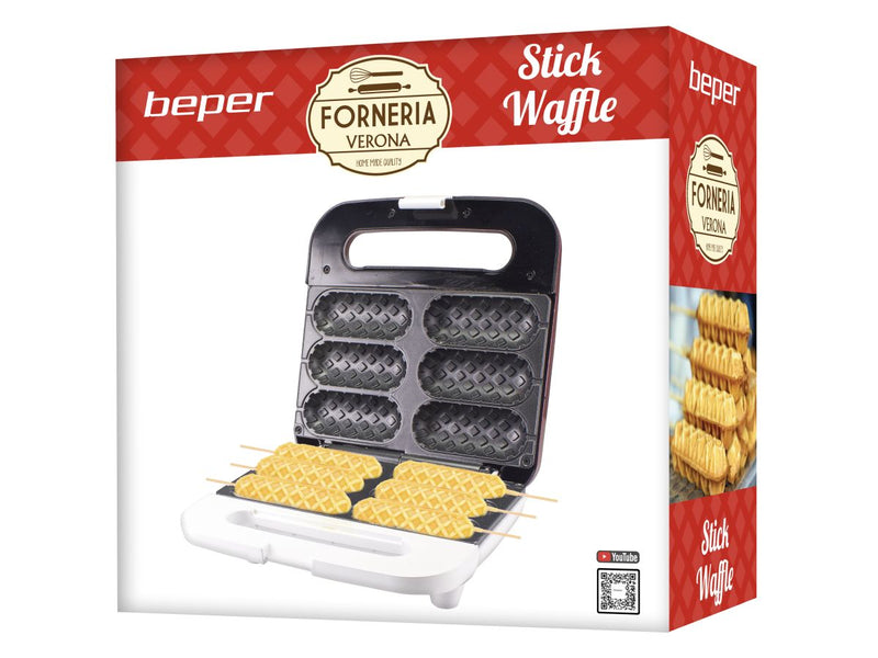 Beper waffle iron for waffles on the skewer