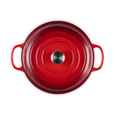 Le Creuset Pfanne Signature Gusseisen-Gourmet-Topf, Ø 30cm, Kirschrot
