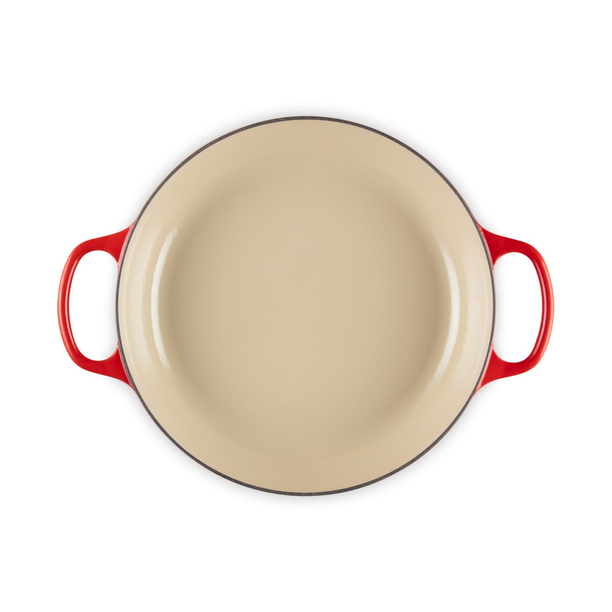 Le creuset pan signature cast iron gourmet pot, Ø 30cm, cherry red