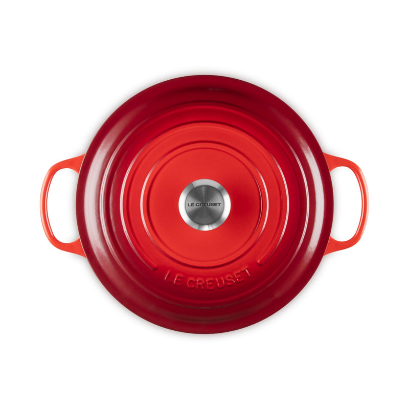 Le creuset pan signature cast iron roaster, Ø 28cm, cherry red