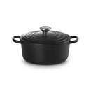 Le Creuset Pfanne Signature Gusseisen-Bräter, Ø 24cm, Schwarz matt