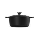 Le Creuset Pfanne Signature Gusseisen-Bräter, Ø 24cm, Schwarz matt