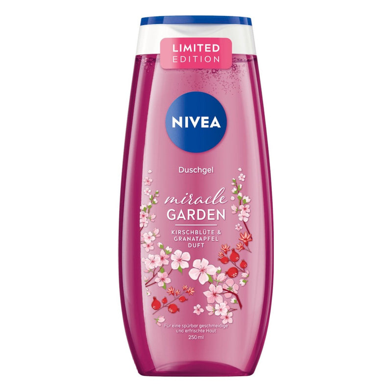 Nivea Duschmittel 8er Set Duschgel miracle Garden Kirschblüte Granatapfel 250ml