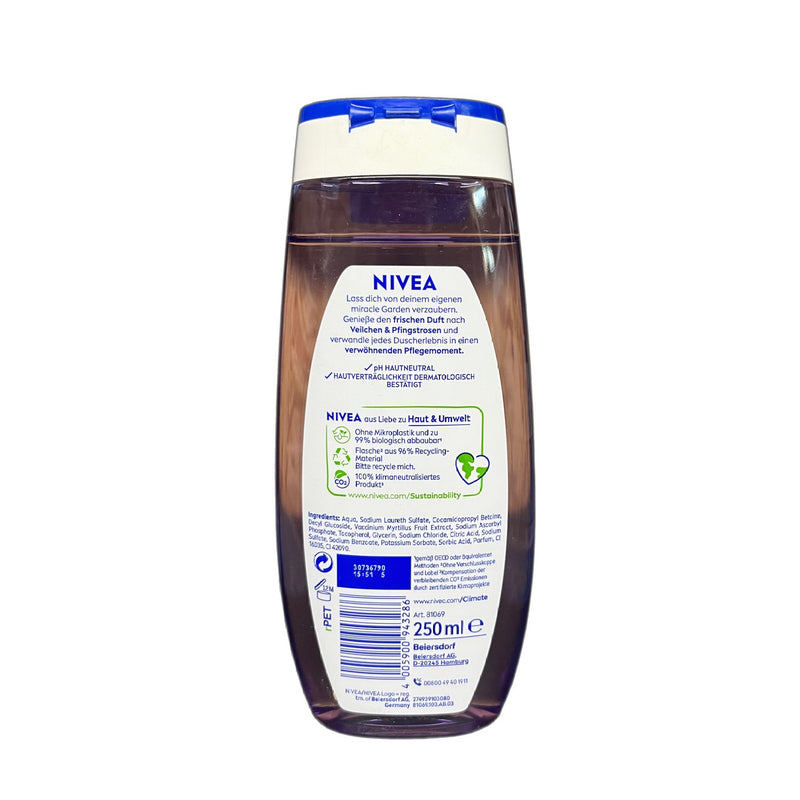 Nivea Shower Agent douche gel miracle jardin violet peonies 250 ml