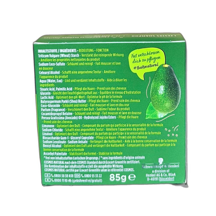 Nature Box Shampooing Firm Repair Avocado Huile 85G