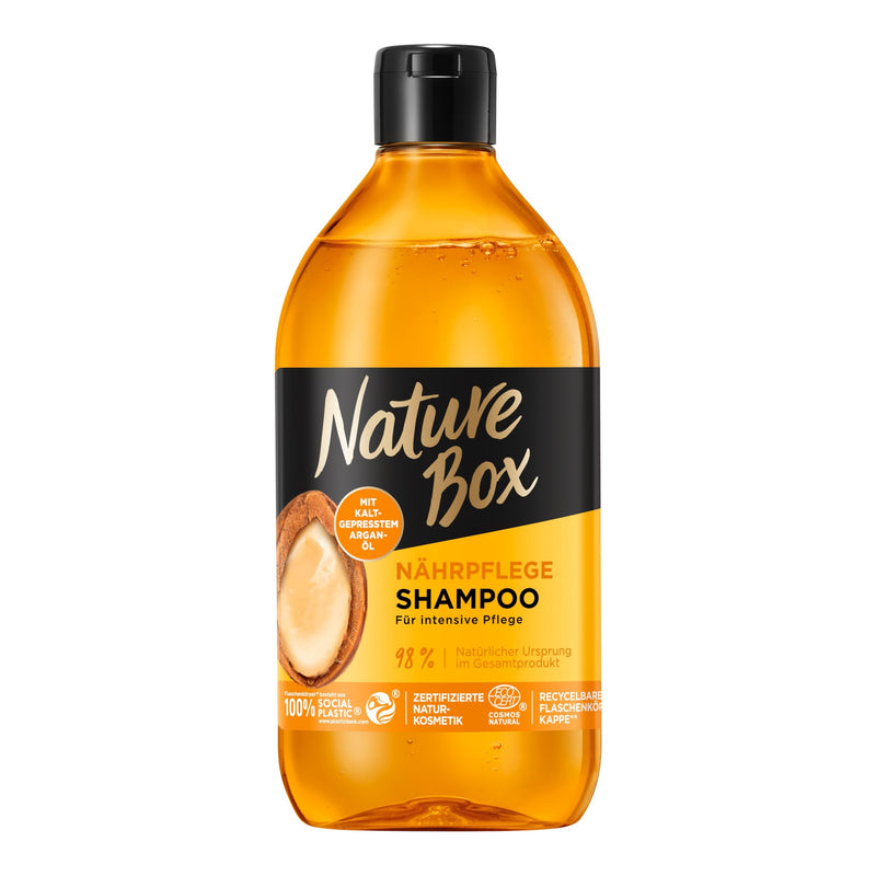 Shampooing Nature Box avec huile d'argan à froide 385 ml