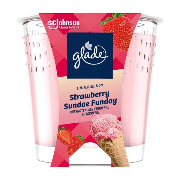 Glade by Brise Duftkerze 129g Strawbery Sundae Funday