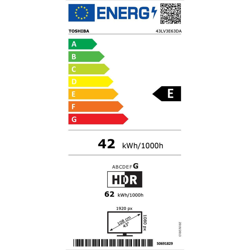 Toshiba TV 43 Zoll, Full HD, 43LV3E63DA