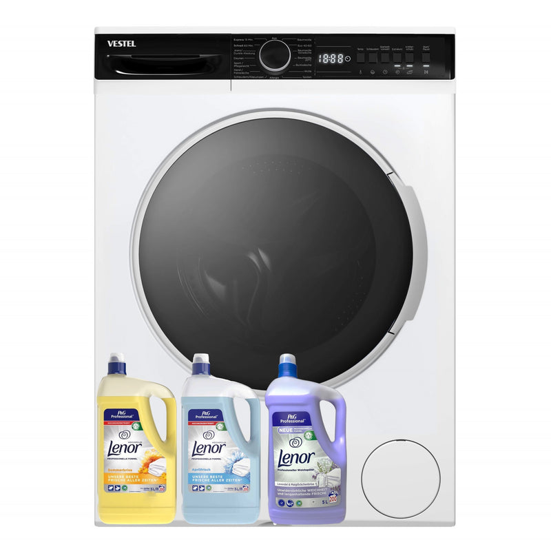 VESTEL Waschmaschine 7kg, VG-WFT2743WA, A-Klasse + GRATIS Lenor Weichspüler 600WL