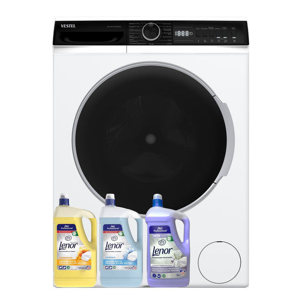 VESTEL Waschmaschine 9kg, VG-WFT2943WA, A-Klasse + GRATIS Lenor Weichspüler 600WL