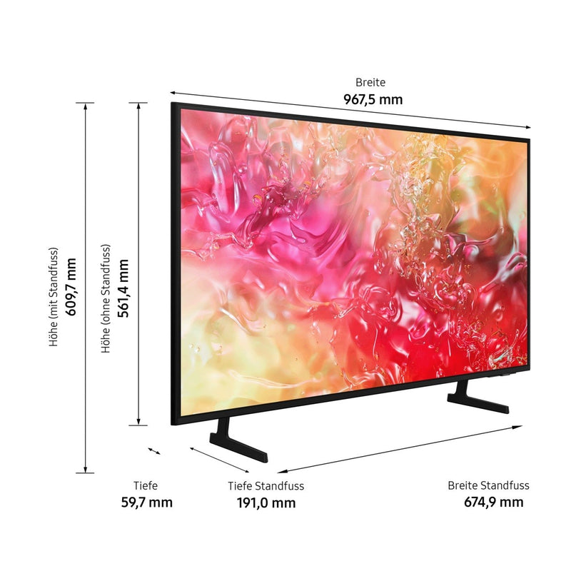 SAMSUNG TV 43 Zoll, 4K UHD, UE43DU7172U (2024)