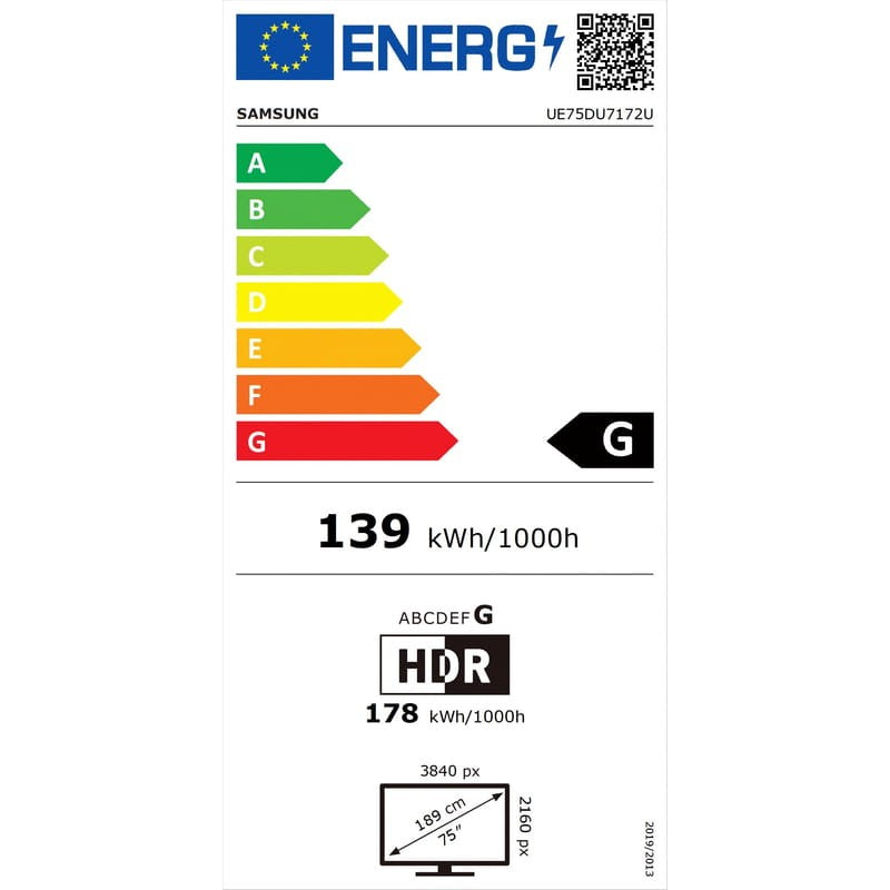 SAMSUNG TV 75 Zoll, 4K UHD, UE75DU7172U (2024)